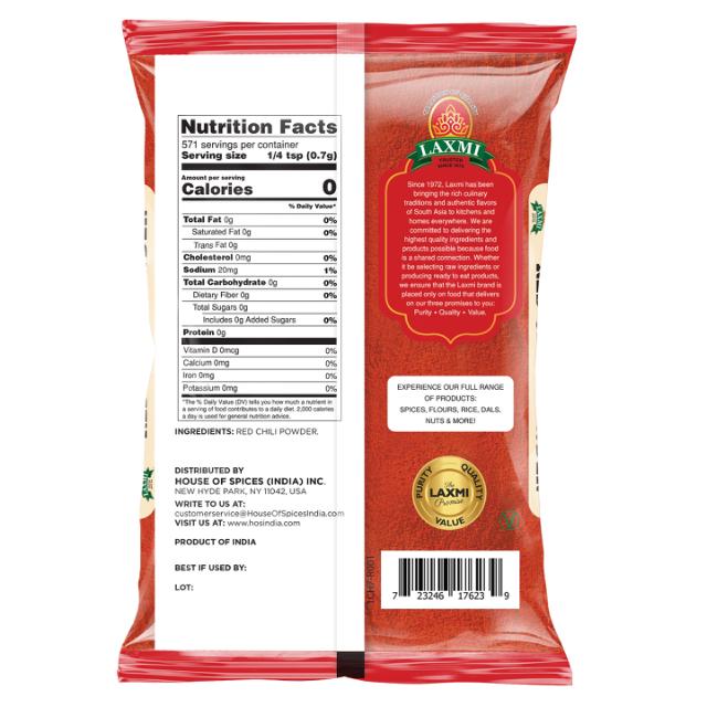 LX. RED CHILI POWDER 20X400 GM (NONGMO)