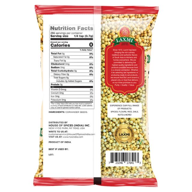 LX. CORIANDER SEED 20X200 GM (NONGMO)