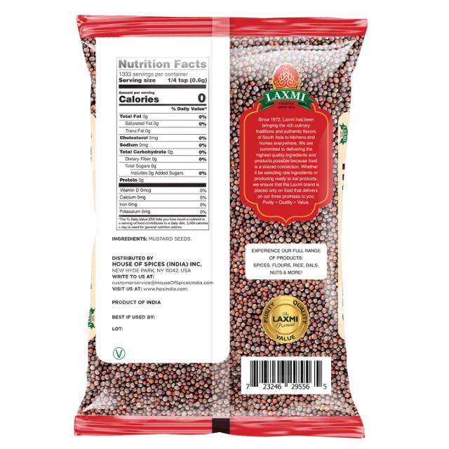 LX. MUSTARD SEED 10X800 GM (NONGMO)