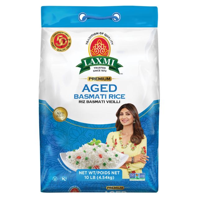 LX. AGED BASMATI RICE 10 LB (NONGMO)
