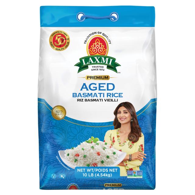 LX. AGED BASMATI RICE 4X10 LB (NONGMO)