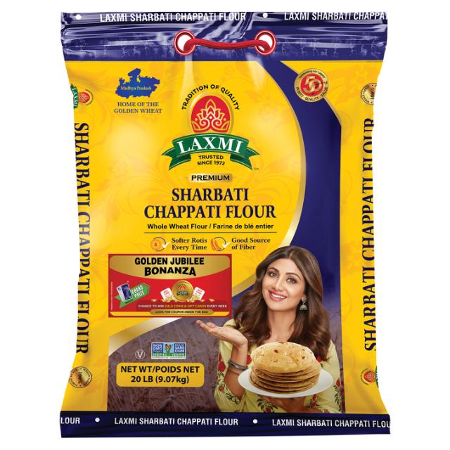 LX. SHARBATI CHAPATI FLOUR 2X20 LB (PROMO)