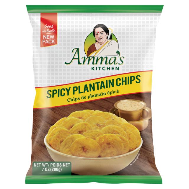 AMMA'S KITCHEN SPICY PLANTAIN CHIPS 20X200 GM