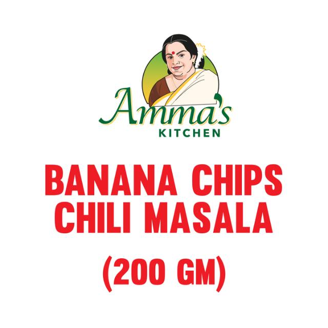 AK BANANA CHIPS CHILI MASALA 20X200 GM