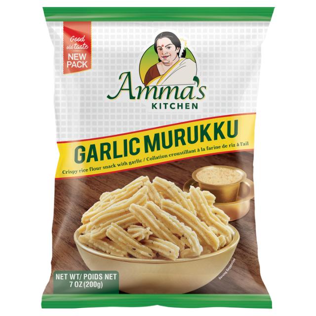 AMMA'S KITCHEN GARLIC MURUKKU STICKS 20X200 GM