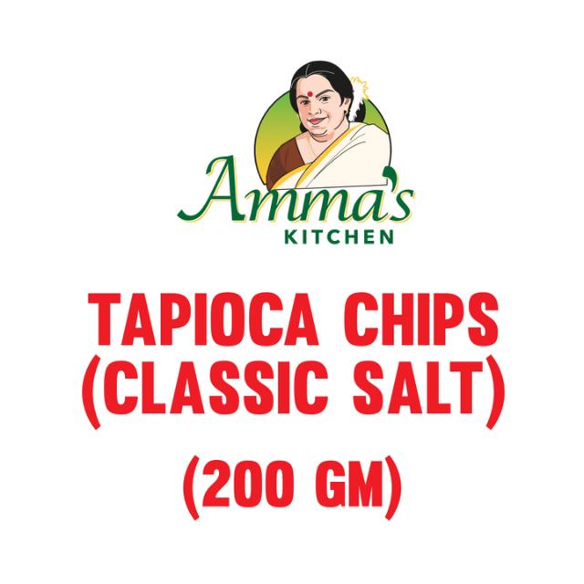 AMMA'S KIT TAPIOCA CHIPS- CLASSIC SALT 20X200 GM