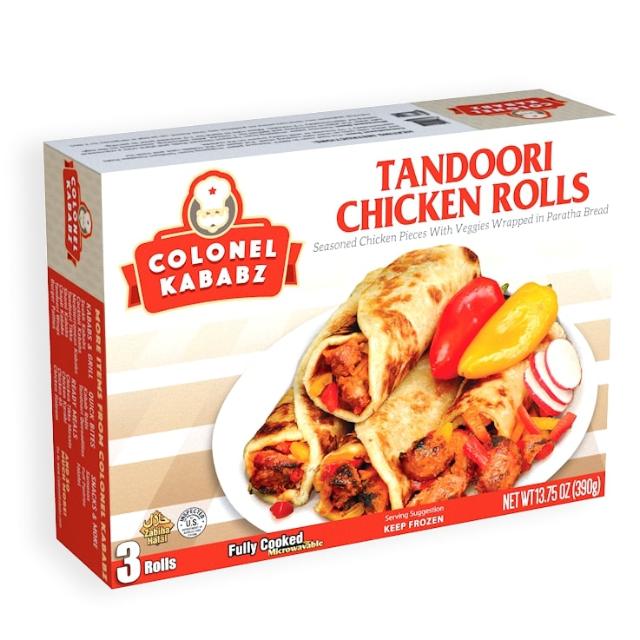 C.K. TANDOORI CHICEKN ROLL 12X390 GM 3 PC