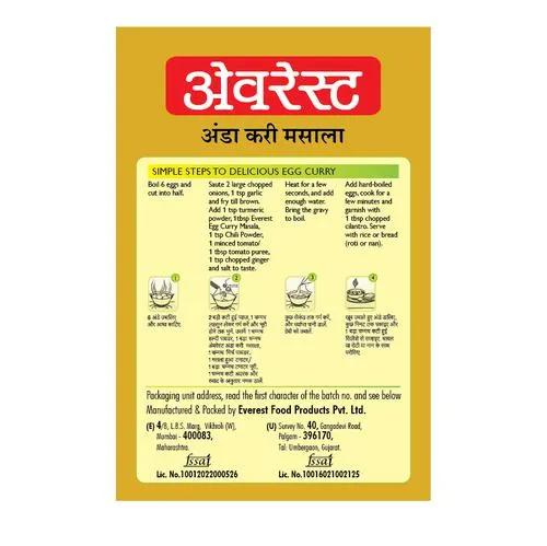 EVEREST EGG CURRY MASALA 10X50 GM IN