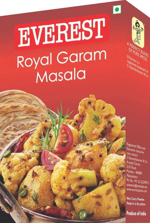 EVEREST ROYAL GRAM MASALA 10X100 GM IN