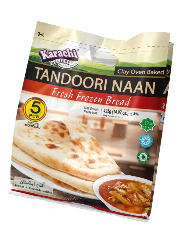 K.D TANDOORI NAAN REG PACK 20X5X85 GM