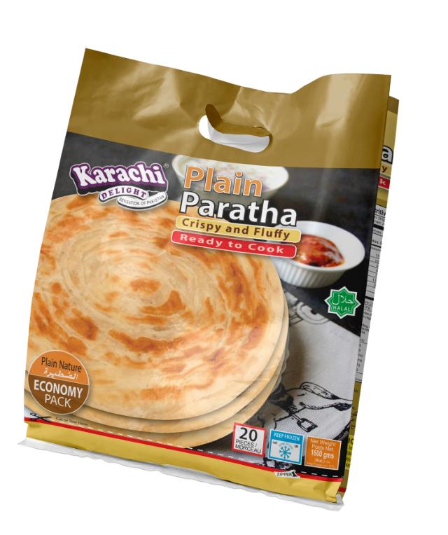 K.D PLAIN PARATHA BULK PACK 10X20X80 GM