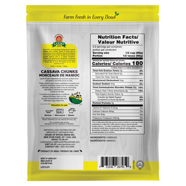 LX. FROZEN CASSAVA CHUNKS 24X312 GM (NGMO) [PS]
