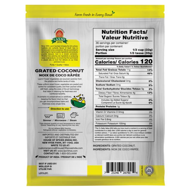 LX. FROZEN GRATED COCONUT 10X1.2 KG (NGMO) [PS]