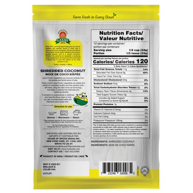 LX. FROZEN GRATED COCONUT 24X400GM (NGMO)[PS-2.59]
