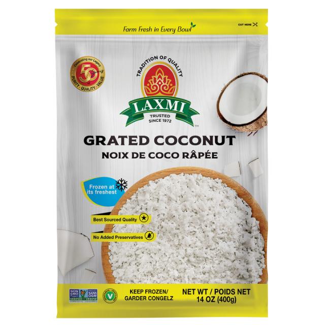 LX. FROZEN GRATED COCONUT 24X400 GM (NGMO) [PS]