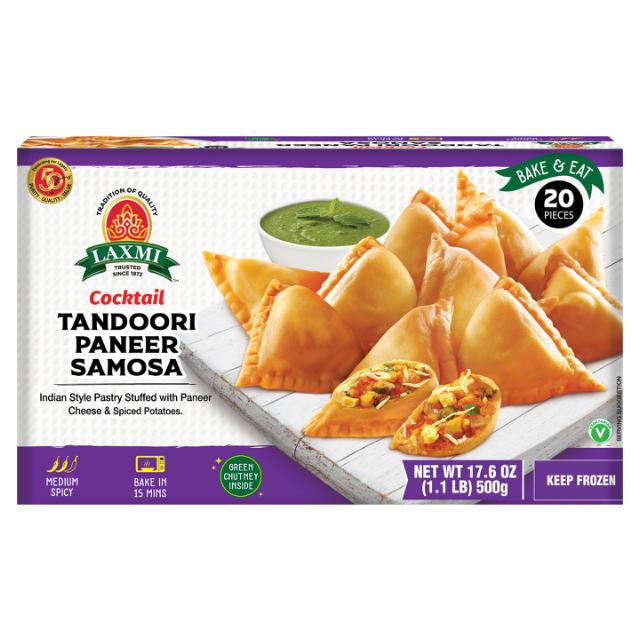 LX. COCKTAIL TANDOORI PANEER SAMOSA 12X20X20GM[PS]