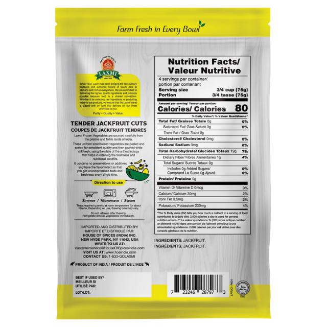 LX. FROZEN TENDER JACKFRUIT CUTS 24X312 GM [PS]
