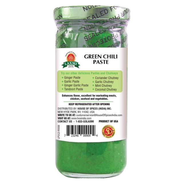 LAXMI GREEN CHILI PST 12X 8OZ