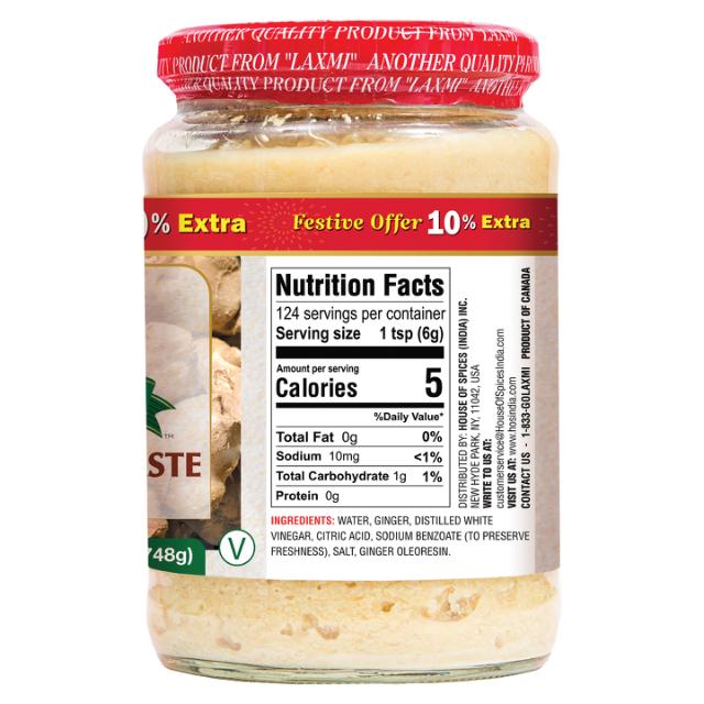 LAXMI GINGER PASTE 12X(24+2.4 OZ) 26.4 OZ 10% EXT