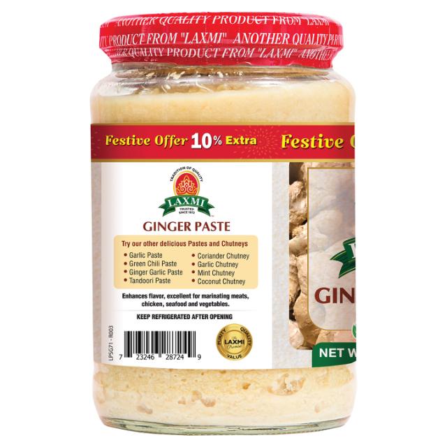 LAXMI GINGER PASTE 12X(24+2.4 OZ) 26.4 OZ 10% EXT