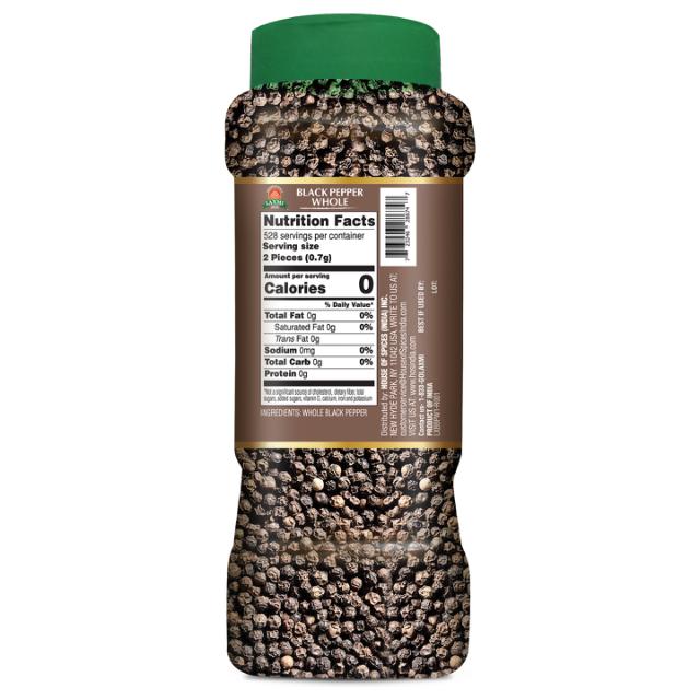 LAXMI BLACK PEPPER WHOLE (JAR) 12X370 GM