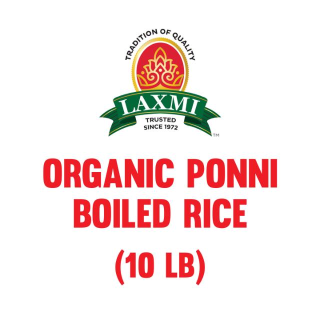 LAXMI ORGANIC PONNI BOILED RICE 4X10LB