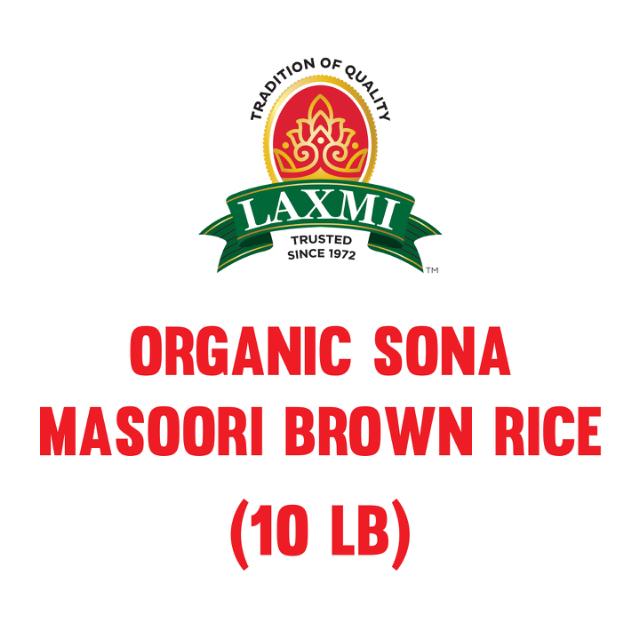 LX. ORGANIC SONA MASOORI BROWN RICE 4X10 LB