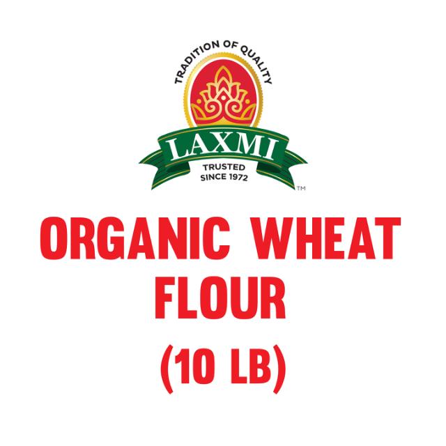 LAXMI ORGANIC WHEAT FLOUR 4X10 LB