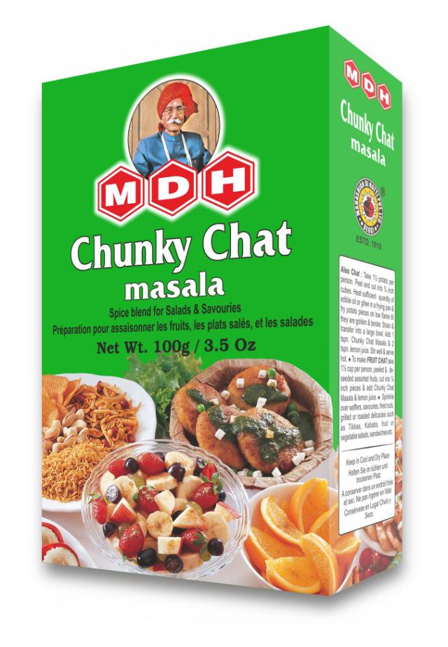 MDH CHUNKY CHAT MASALA 10X100 GM IN