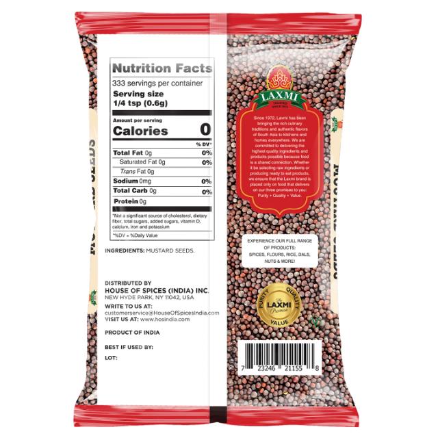 LX. MUSTARD SEED 12X200 GM (NONGMO)