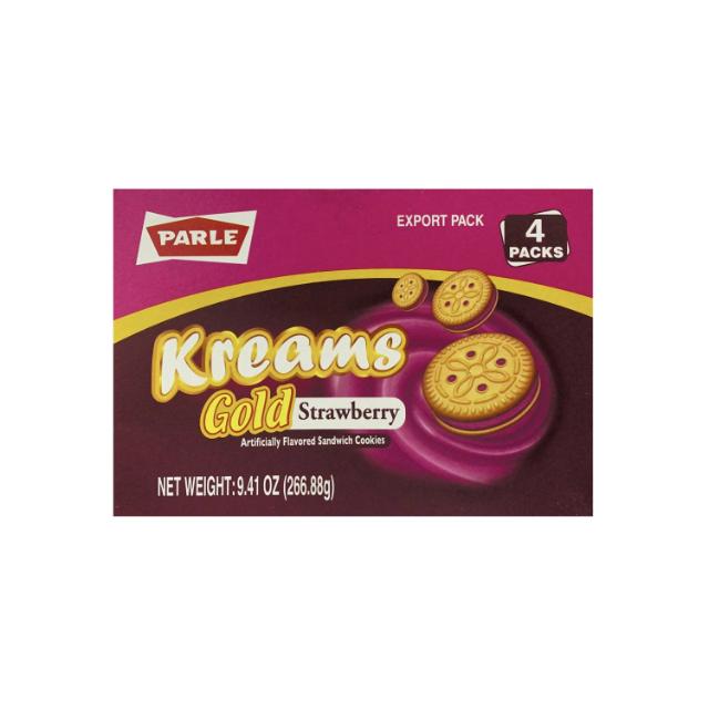 PARLE KREAMS GOLD STRAWBERRY 12X4X66.7 GM